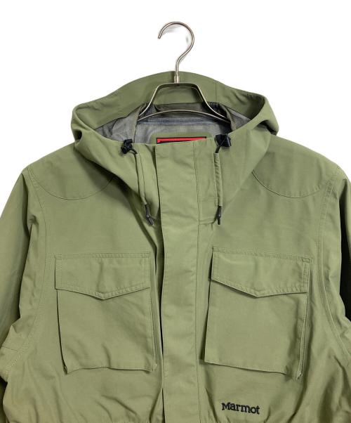 MARMOT（マーモット）Marmot (マーモット) VAINL ARCHIVE (ヴァイナルアーカイブ) GORE-TEX HOOD JACKET ゴアテックス マウンテンパーカー オリーブ サイズ:Mの古着・服飾アイテム
