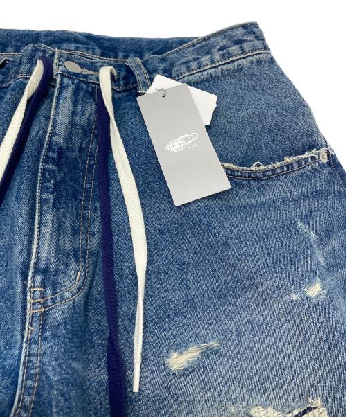 null（ヌル）Null (ヌル) リペア加工デニムパンツ インディゴ サイズ:Mの古着・服飾アイテム