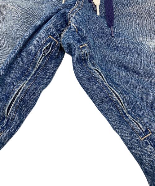 null（ヌル）Null (ヌル) リペア加工デニムパンツ インディゴ サイズ:Mの古着・服飾アイテム