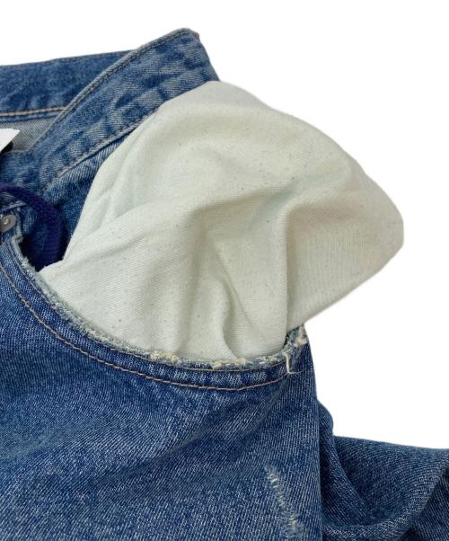 null（ヌル）Null (ヌル) リペア加工デニムパンツ インディゴ サイズ:Mの古着・服飾アイテム