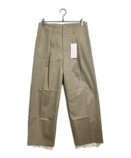Rich I（リッチアイ）Rich I (リッチアイ) UNCLE TUCK TAPERED TROUSERS ベージュ サイズ:48の古着・服飾アイテム