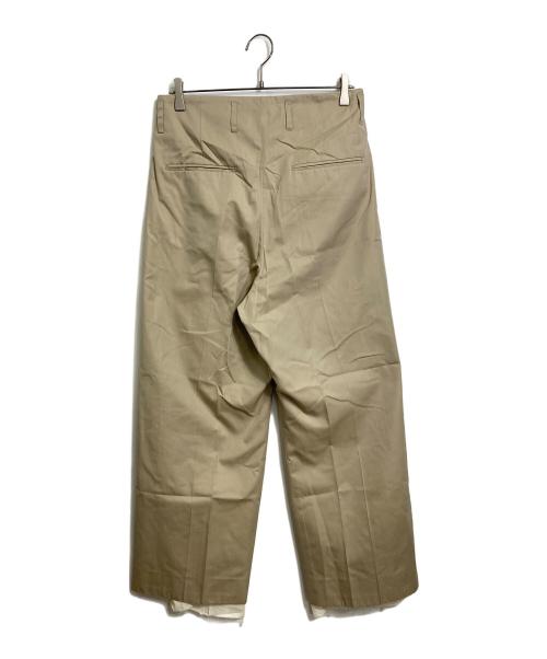 Rich I（リッチアイ）Rich I (リッチアイ) UNCLE TUCK TAPERED TROUSERS ベージュ サイズ:48の古着・服飾アイテム