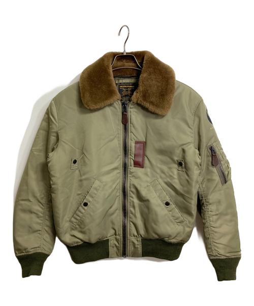 HOUSTON（ヒューストン）HOUSTON (ヒューストン) TYPE B-15B フライトジャケット  アウター　日本製 グリーン サイズ:40の古着・服飾アイテム