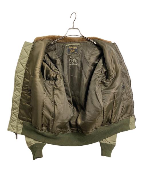 HOUSTON（ヒューストン）HOUSTON (ヒューストン) TYPE B-15B フライトジャケット  アウター　日本製 グリーン サイズ:40の古着・服飾アイテム
