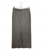 editionエディション）の古着「シックツイードIラインロングスカート　ツイードスカート　ロングスカート　セレモニー　日本製」｜ブラウン