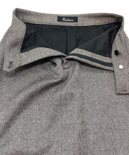 edition（エディション）Edition (エディション) シックツイードIラインロングスカート　ツイードスカート　ロングスカート　セレモニー　日本製 ブラウン サイズ:36の古着・服飾アイテム