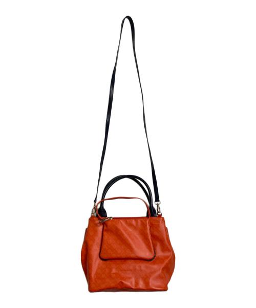 GHERARDINI（ゲラルディーニ）GHERARDINI (ゲラルディーニ) 2WAYショルダーバッグ　ハンドバッグ　 オレンジ サイズ:実寸参照の古着・服飾アイテム