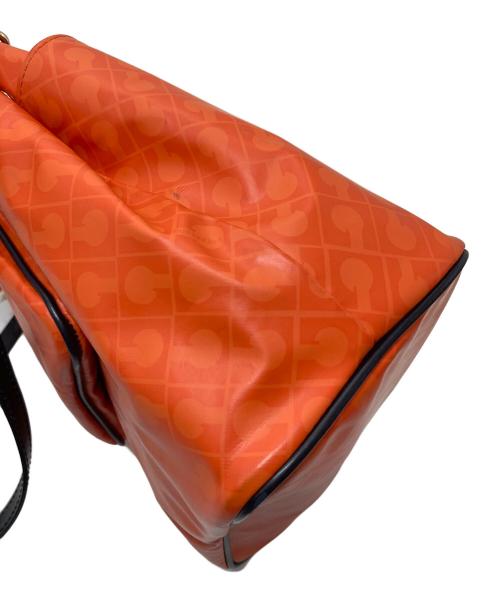 GHERARDINI（ゲラルディーニ）GHERARDINI (ゲラルディーニ) 2WAYショルダーバッグ　ハンドバッグ　 オレンジ サイズ:実寸参照の古着・服飾アイテム