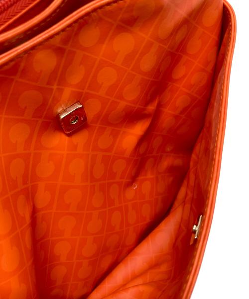 GHERARDINI（ゲラルディーニ）GHERARDINI (ゲラルディーニ) 2WAYショルダーバッグ　ハンドバッグ　 オレンジ サイズ:実寸参照の古着・服飾アイテム