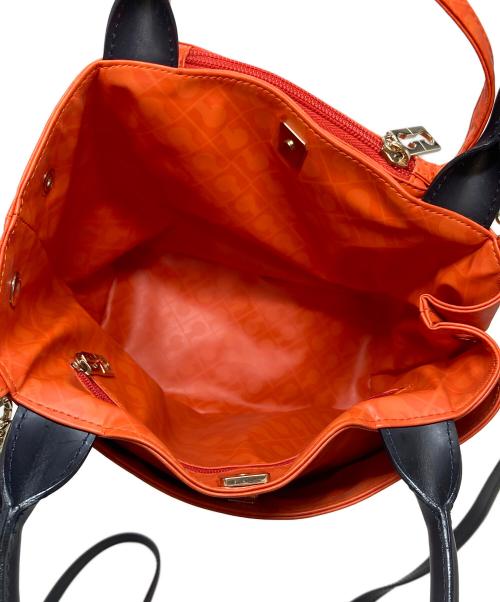 GHERARDINI（ゲラルディーニ）GHERARDINI (ゲラルディーニ) 2WAYショルダーバッグ　ハンドバッグ　 オレンジ サイズ:実寸参照の古着・服飾アイテム