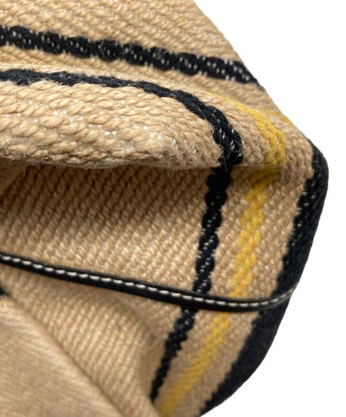 TORY BURCH（トリーバーチ）TORY BURCH (トリーバーチ) マックグロートートバッグ ベージュ×ブラック サイズ:実寸参照の古着・服飾アイテム