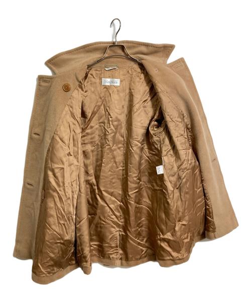 MaxMara（マックスマーラ）MaxMara (マックスマーラ) チェスターコートカシミヤウールダブルミドルコート　アウター　イタリア製 ブラウン サイズ:38の古着・服飾アイテム
