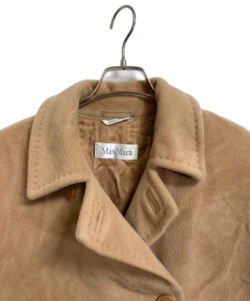 MaxMara（マックスマーラ）MaxMara (マックスマーラ) チェスターコートカシミヤウールダブルミドルコート　アウター　イタリア製 ブラウン サイズ:38の古着・服飾アイテム