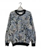 WACKO MARIA×TIM LEHIワコマリア×ティムリーハイ）の古着「Jacquard Pullover Knit ジャガードニット」｜スカイブルー