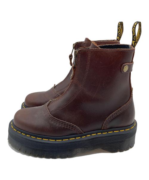 Dr.Martens（ドクターマーチン）Dr.Martens (ドクターマーチン) JETTA ジップブーツ　厚底ブーツ　ブーツ　ショートブーツ ブラウン サイズ:US7の古着・服飾アイテム