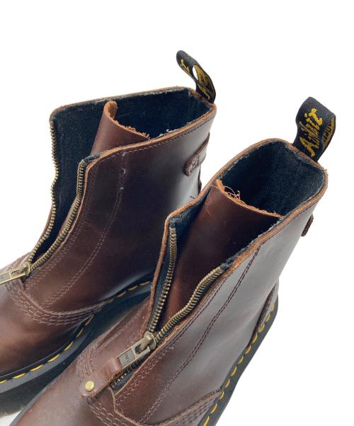 Dr.Martens（ドクターマーチン）Dr.Martens (ドクターマーチン) JETTA ジップブーツ　厚底ブーツ　ブーツ　ショートブーツ ブラウン サイズ:US7の古着・服飾アイテム