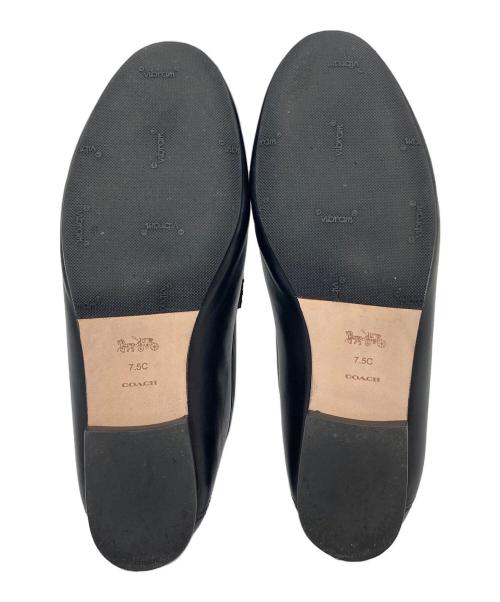 COACH（コーチ）COACH (コーチ) ビットローファー ハーレローファー　HALEY LOAFER ブラック サイズ:US7.5Cの古着・服飾アイテム