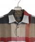 BLACK LABEL CRESTBRIDGE (ブラックレーベル クレストブリッジ) クレストブリッジチェックカラミシャツ 半袖チェックシャツ レッド×ブラック サイズ:M 未使用品：13000円