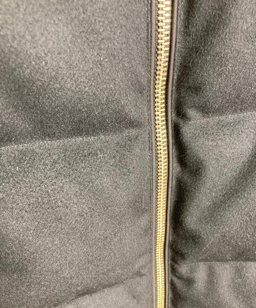 DUNO（デュノ）duno (デュノ) ダウンコート　ロングコート　アウター　ダブルジップ ブラック サイズ:40の古着・服飾アイテム