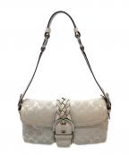 COACHコーチ）の古着「ソーホー シグネチャーワンショルダーバッグ」｜ホワイト