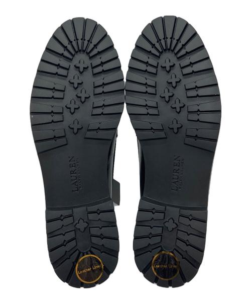 LAUREN RALPH LAUREN（ローレンラルフローレン）LAUREN RALPH LAUREN (ローレンラルフローレン) コインローファー　レザーシューズ ブラック サイズ:7の古着・服飾アイテム