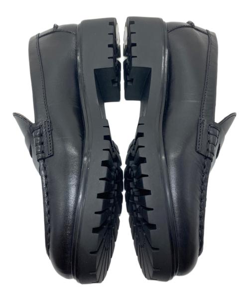 LAUREN RALPH LAUREN（ローレンラルフローレン）LAUREN RALPH LAUREN (ローレンラルフローレン) コインローファー　レザーシューズ ブラック サイズ:7の古着・服飾アイテム