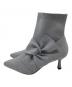 vivaia (ビバイア) ポインテッドトゥ 撥水加工 アンクル ヒールブーツ　ショートブーツ グレー サイズ:40：8000円