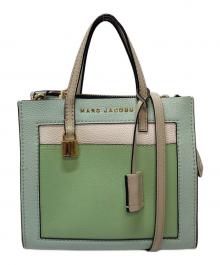 MARC JACOBS（マークジェイコブス）の古着「ショルダーバッグハンドバッグ　カーフレザーバッグ　2WAY」｜ブルー×グリーン