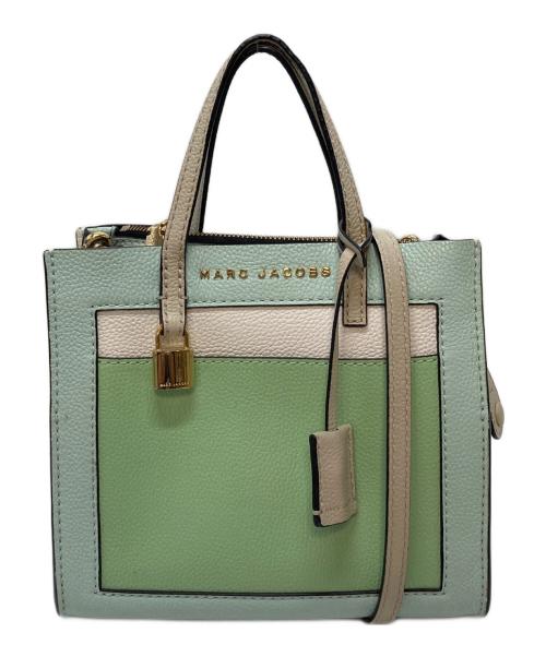 MARC JACOBS（マークジェイコブズ）MARC JACOBS (マークジェイコブズ) ショルダーバッグハンドバッグ　カーフレザーバッグ　2WAY ブルー×グリーン サイズ:実寸参照の古着・服飾アイテム