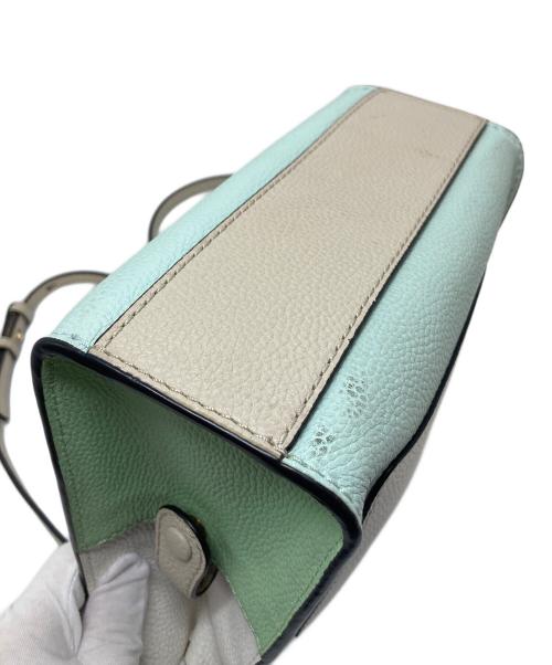 MARC JACOBS（マークジェイコブズ）MARC JACOBS (マークジェイコブズ) ショルダーバッグハンドバッグ　カーフレザーバッグ　2WAY ブルー×グリーン サイズ:実寸参照の古着・服飾アイテム