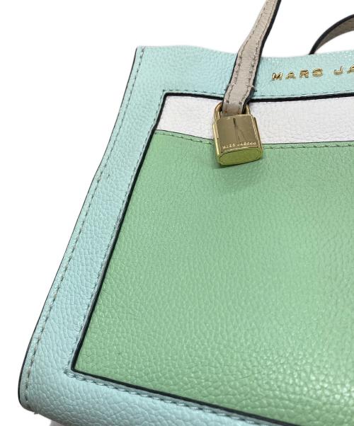 MARC JACOBS（マークジェイコブズ）MARC JACOBS (マークジェイコブズ) ショルダーバッグハンドバッグ　カーフレザーバッグ　2WAY ブルー×グリーン サイズ:実寸参照の古着・服飾アイテム