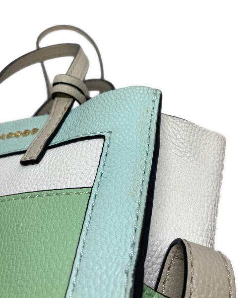 MARC JACOBS（マークジェイコブズ）MARC JACOBS (マークジェイコブズ) ショルダーバッグハンドバッグ　カーフレザーバッグ　2WAY ブルー×グリーン サイズ:実寸参照の古着・服飾アイテム