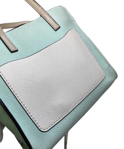 MARC JACOBS（マークジェイコブズ）MARC JACOBS (マークジェイコブズ) ショルダーバッグハンドバッグ　カーフレザーバッグ　2WAY ブルー×グリーン サイズ:実寸参照の古着・服飾アイテム