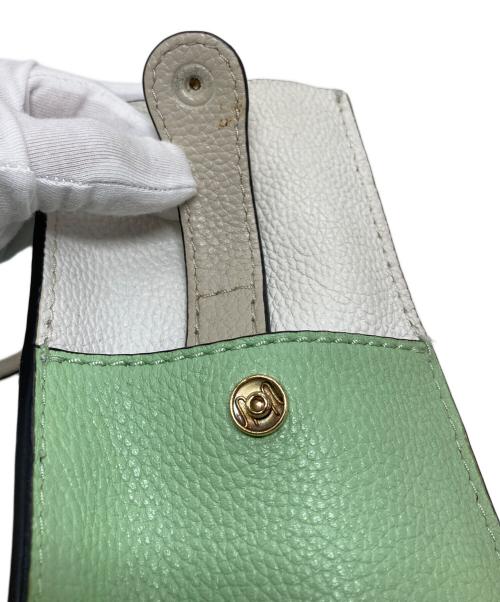 MARC JACOBS（マークジェイコブズ）MARC JACOBS (マークジェイコブズ) ショルダーバッグハンドバッグ　カーフレザーバッグ　2WAY ブルー×グリーン サイズ:実寸参照の古着・服飾アイテム