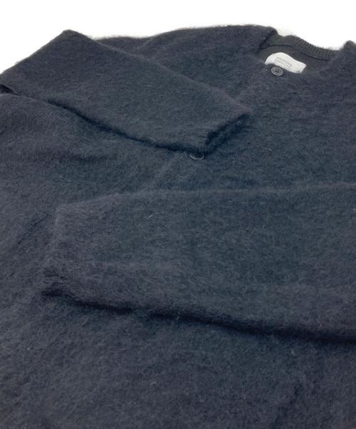 STUDIOUS（ステュディオス）STUDIOUS (ステュディオス) MOHAIR DOUBLE KNIT CARDIGAN モヘア混カーディガン ブラック サイズ:2 未使用品の古着・服飾アイテム