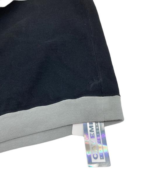 C.E（シーイー）C.E (シーイー) cavempt OVERDYE STRIPE S/S CREW NECK 半袖カットソー　日本製 グレー×ブラック サイズ:L 未使用品の古着・服飾アイテム