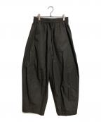 Sea Room lynnシールームリン）の古着「バレルレッグボリュームパンツ　ワイドパンツ」｜ブラウン