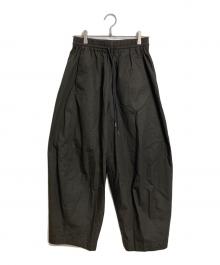 Sea Room lynn（シールームリン）の古着「バレルレッグボリュームパンツ　ワイドパンツ」｜ブラウン