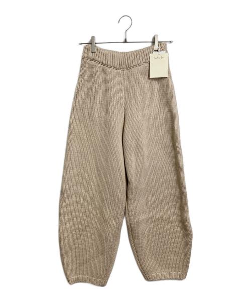 Sea Room lynn（シールームリン）Sea Room lynn (シールームリン) Heavyコットンボリュームニットパンツ　シールームニットパンツ ベージュ サイズ:S 未使用品の古着・服飾アイテム