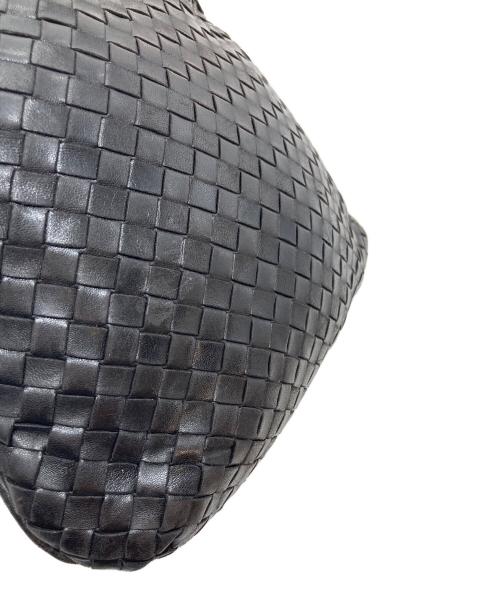 BOTTEGA VENETA（ボッテガベネタ）BOTTEGA VENETA (ボッテガベネタ) イントレチャートショルダーバッグ　レザーバッグ　旧タグ ブラック サイズ:実寸参照の古着・服飾アイテム
