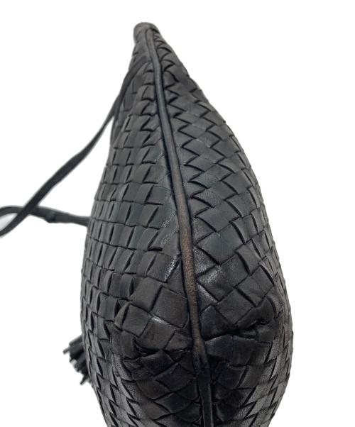 BOTTEGA VENETA（ボッテガベネタ）BOTTEGA VENETA (ボッテガベネタ) イントレチャートショルダーバッグ　レザーバッグ　旧タグ ブラック サイズ:実寸参照の古着・服飾アイテム