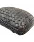 中古・古着 BOTTEGA VENETA (ボッテガベネタ) イントレチャートショルダーバッグ　レザーバッグ　旧タグ ブラック サイズ:実寸参照：15000円