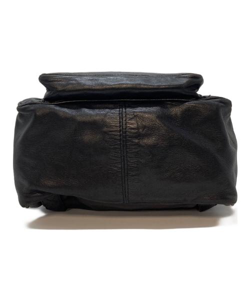 BOTTEGA VENETA（ボッテガベネタ）BOTTEGA VENETA (ボッテガベネタ) イントレチャートレザーミニリュック　旧タグ ブラック サイズ:実寸参照の古着・服飾アイテム