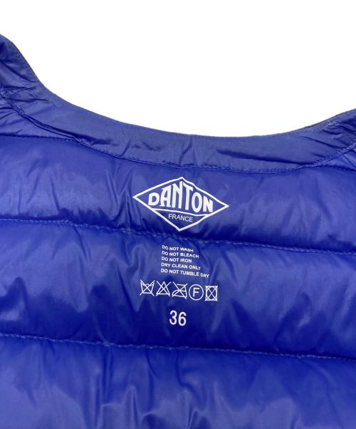 DANTON（ダントン）DANTON (ダントン) インナーダウンベスト　ダウンベスト　アウター　ライトアウター ネイビー サイズ:36の古着・服飾アイテム