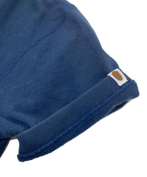 A BATHING APE（ア ベイシング エイプ）A BATHING APE (ア ベイシング エイプ) ラインストーン半袖スウェットＴシャツ　半袖スウェット　半袖カットソー　Tシャツ　Tee  日本製　90s  90年代 ネイビー サイズ:Lの古着・服飾アイテム