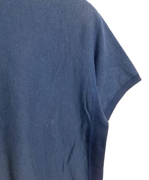 A BATHING APE（ア ベイシング エイプ）A BATHING APE (ア ベイシング エイプ) ラインストーン半袖スウェットＴシャツ　半袖スウェット　半袖カットソー　Tシャツ　Tee  日本製　90s  90年代 ネイビー サイズ:Lの古着・服飾アイテム