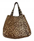 DOLCE & GABBANAドルチェ＆ガッバーナ）の古着「トートバッグ　レオパード　ヒョウ柄」｜ベージュ
