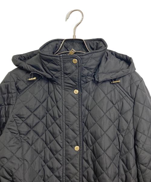 LAUREN RALPH LAUREN（ローレンラルフローレン）LAUREN RALPH LAUREN (ローレンラルフローレン) キルティングコート　フーデットコート ブラック サイズ:Sの古着・服飾アイテム