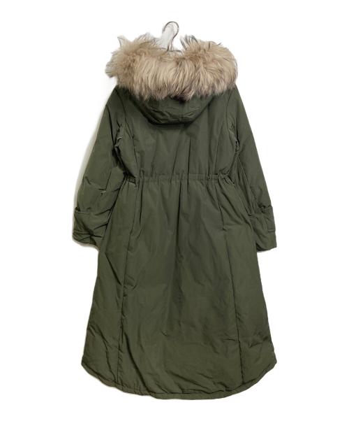 Diagram GRACE CONTINENTAL（ダイアグラム グレースコンチネンタル）Diagram GRACE CONTINENTAL (ダイアグラム グレースコンチネンタル) ロングモッズダウンコート　ロングコート　ロングダウンコート　モッズコート　アウター　ダブルジップ カーキ サイズ:36の古着・服飾アイテム