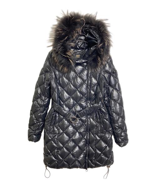 TATRAS（タトラス）TATRAS (タトラス) ラクーンファーダウンコート　ダウンコート　ロングコート　アウター　ダブルジップ ブラック サイズ:02の古着・服飾アイテム